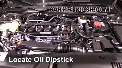 2017 Honda Civic LX 1.5L 4 Cyl. Turbo Coupe Oil Check Oil Level